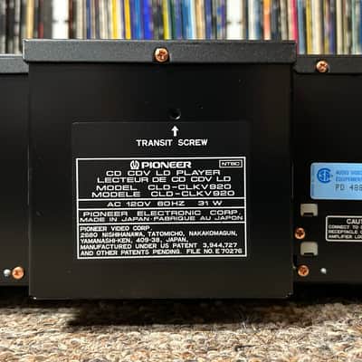 Pioneer CLD-CLKV920 CD CDV LD Laserdisc Player for LaserKaraoke Cabinet UNTESTED image 13