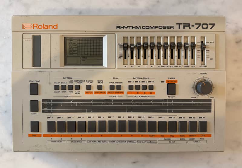 Immagine Roland TR-707 Rhythm Composer 1985 - White - 1