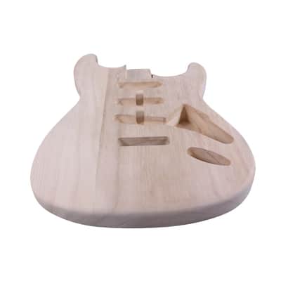 Electric Guitar Body Blank for Customization- Unfinished Paulownia Guitar Body for Luthiers, Soild Wood Lightweight image 6
