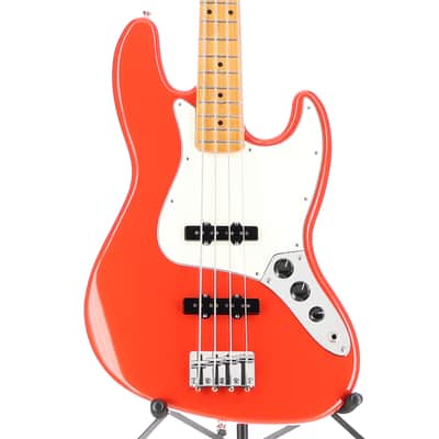 Fender Player II Jazz Bass, Maple Fingerboard, Coral Red (SR)(02317) (02317)