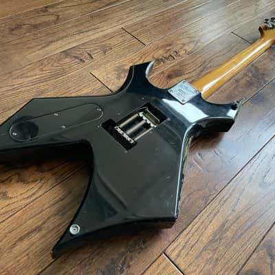 B.C. Rich Warlock Electric Guitar LA California Neck Plate Black Reverse Headstock image 11