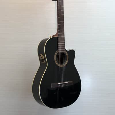 Godin La Patrie Hybrid CW Black QII Acoustic Electric Guitar (E.X.