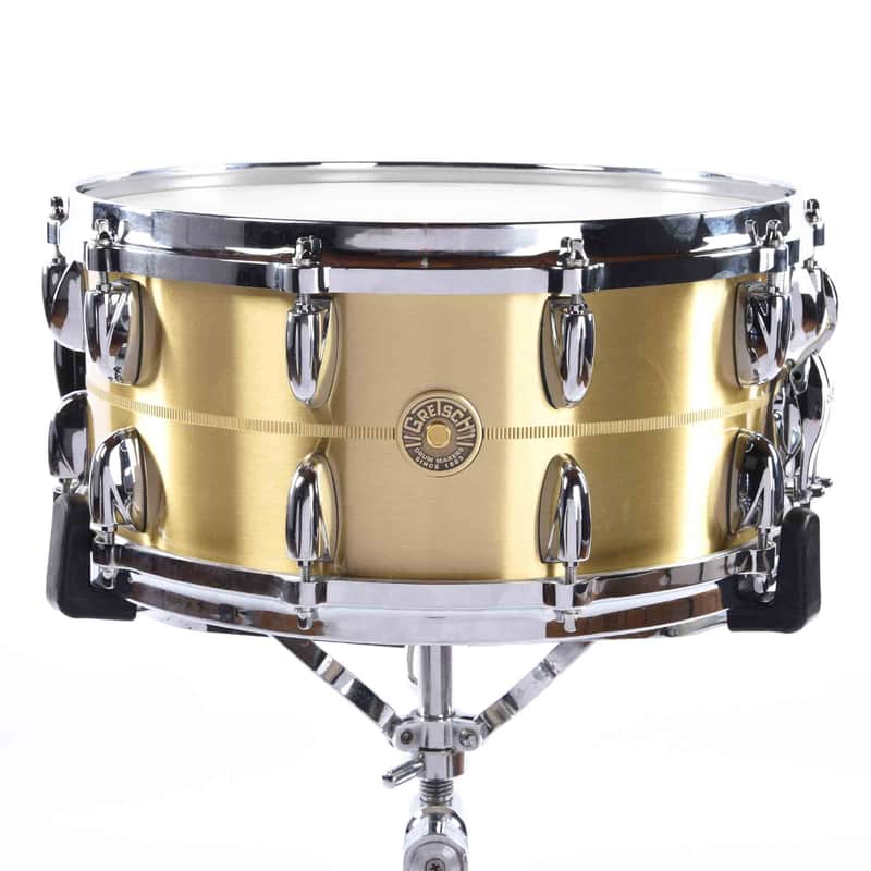 Gretsch G4169BBR USA Custom Bell Brass 6.5x14" 20-Lug Snare Drum image 1