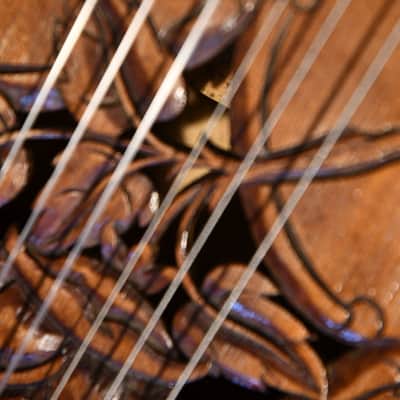 ✴️ Video Included - Double-top 1920s Antique Pre-war German Romantic Guitar, Hand-carved Rosette – Great Condition and Outstanding Sound image 13