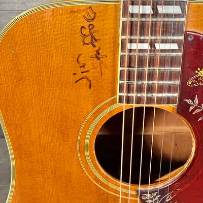 Gibson Hummingbird 1968 - Natural - Signed by David Allan Coe, BB King,  Ray Price, Roy Clark, and Jim Stafford!! image 3