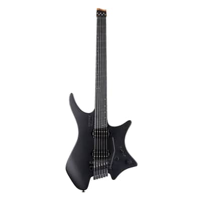Strandberg Boden Metal NX 6 Tremolo Headless Multi-Scale Guitar w/ Gig Bag - Black Granite image 2
