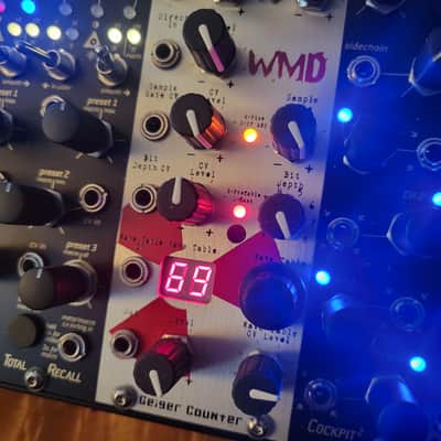 WMD Geiger Counter Eurorack Distortion Sample Rate - Silver image 7