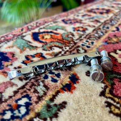 1960's Chrome Gibson Wraparound Bridge Les Paul Junior SG TPBR 8513 12809 Lightning Bar image 6