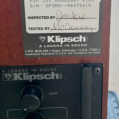 Klipsch KSP-300 Mahogany, Right Floor Unit - Mahogany image 2