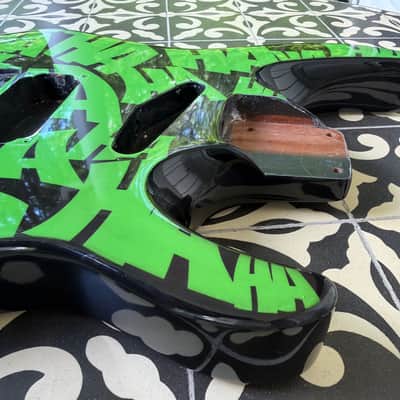 Hamer Californian Body - Black And Green Graphic image 7