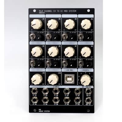 ADDAC System ADDAC221 10x9 Channel CV to CC MIDI System 2016 - Black image 1