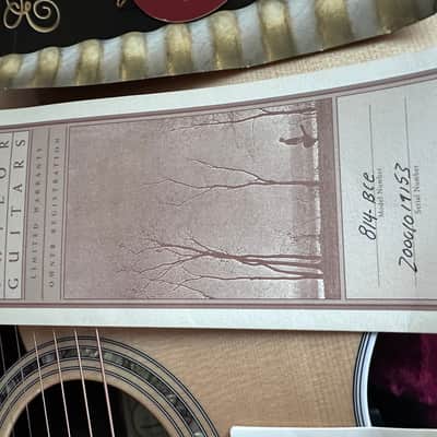 Taylor 814-BCE Legends of the Fall Brazilian Rosewood 2000 image 16
