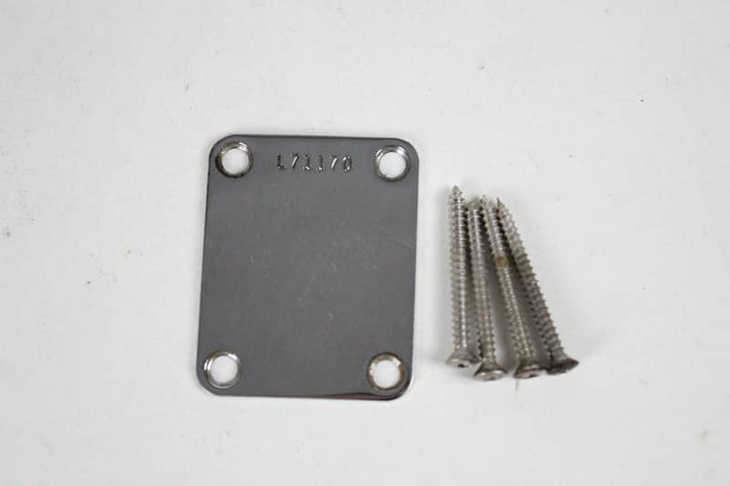 1965 Vintage Pre-CBS Fender Jazz Bass Neckplate w/Original Screws 1960's Stratocaster Precision Jazzmaster Telecaster image 1