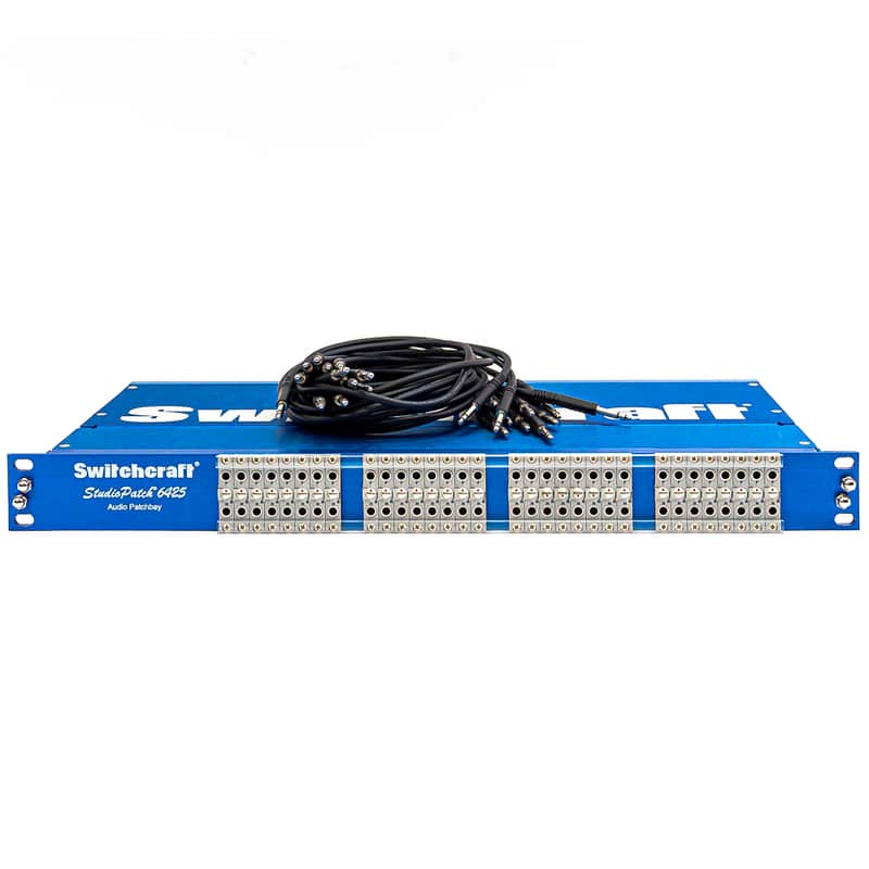 Switchcraft StudioPatch 6425 – 64-Point TT to DB25 Patchbay w/ 12 Mogami Cables image 1