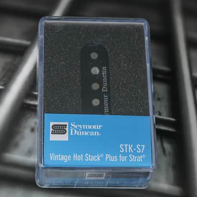 Seymour Duncan STK-S7 Vintage Hot Stack Plus Strat Pickup - Black image 1