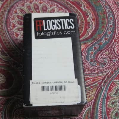 lightly handled Electro-Harmonix EMPTY CARDBOARD BOX and original Owner's Manual ONLY for OD Glove Overdrive (NO pedal, NO warranty / registration paperwork) 2010s - BOX: cardboard - OUTER AREAS: gray // GRAPHIC: black & white, also purple & white image 8