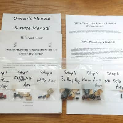 KLH model 71 restoration kit filter capacitor repair rebuild fix image 1