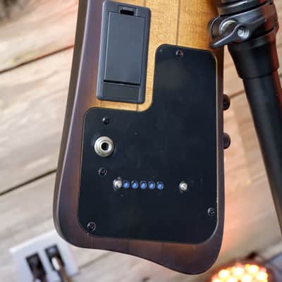 Ibanez UB805-MOB Electric Upright 5-string Bass - Mahogany Oil Burst with Gig Bag and Stand image 13