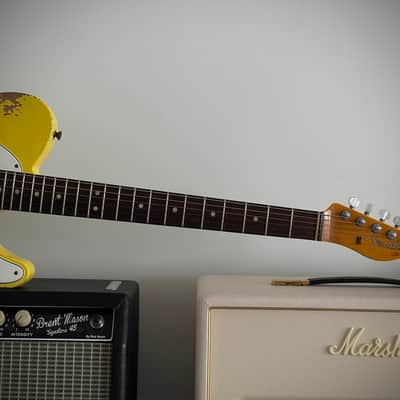 Fender Custom Shop 1964 HS Tele Heavy Relic Grafitti Yellow, Aus Erstbesitz! Custom Color, SD Neck Humbucker uvm. 2021 - Grafitti Yellow Relic image 16