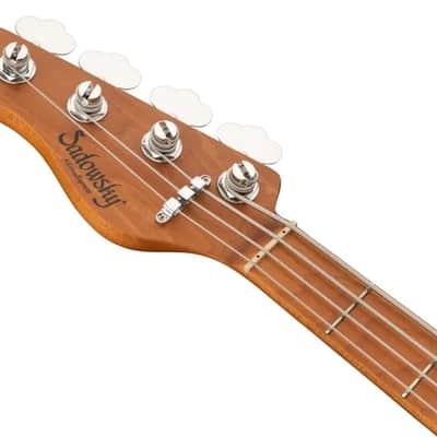 Sadowsky MetroExpress 21-Fret Vintage M Bass, Roasted Maple Fingerboard, Lefthand, 4-String - Solid Black High Polish image 7