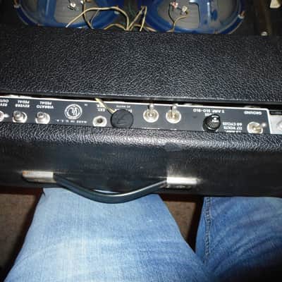 Fender Super Reverb Early Transition Drip edge AB763 1967/68 - Black / Silver image 5
