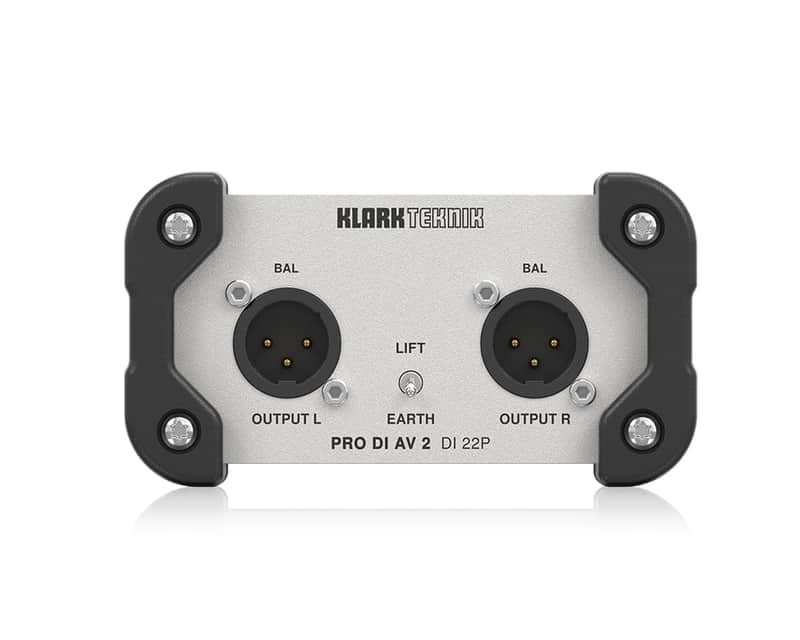 Klark Teknik PRO DI AV 2 DI 22P Passive Stereo DI Box image 1