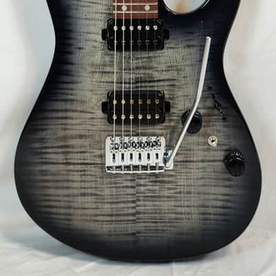 Ibanez AZ24S1F Standard, Flame Maple Top, Transparent Black Sunburst image 6