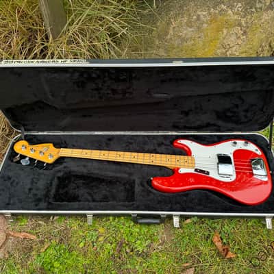 1979 Fender Precision Bass - Morocco Red - International Color Series - OHSC image 19