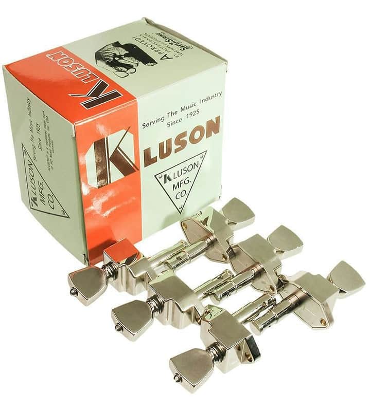 KLUSON Guitar Tuners for FIREBIRD, 6il Planetary Banjo Style, Nickel KBT900SLN/M image 1