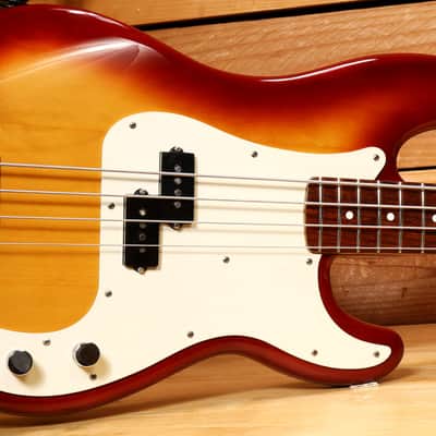 1984 Fender American Standard Precision Bass +OHSC Rosewood Fretboard USA - Sienna Sunburst CLEAN! 20179 image 3