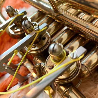 C.G. Conn LTD Single French Horn Key Of F With Case (Tested/Plays Well) image 16