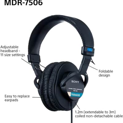 Sony MDR-7506 Professional Large Diaphragm Headphones image 3
