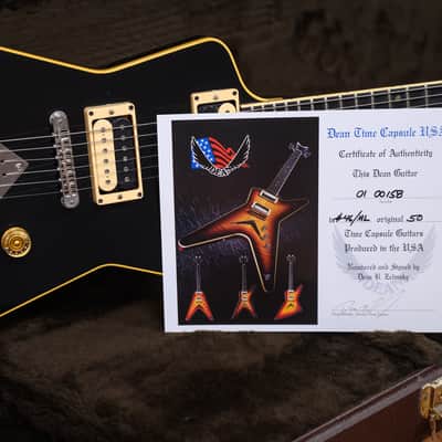 Dean USA Time Capsule ML Limited Edition #46 of 50 Black 2001 w/OHSC image 11