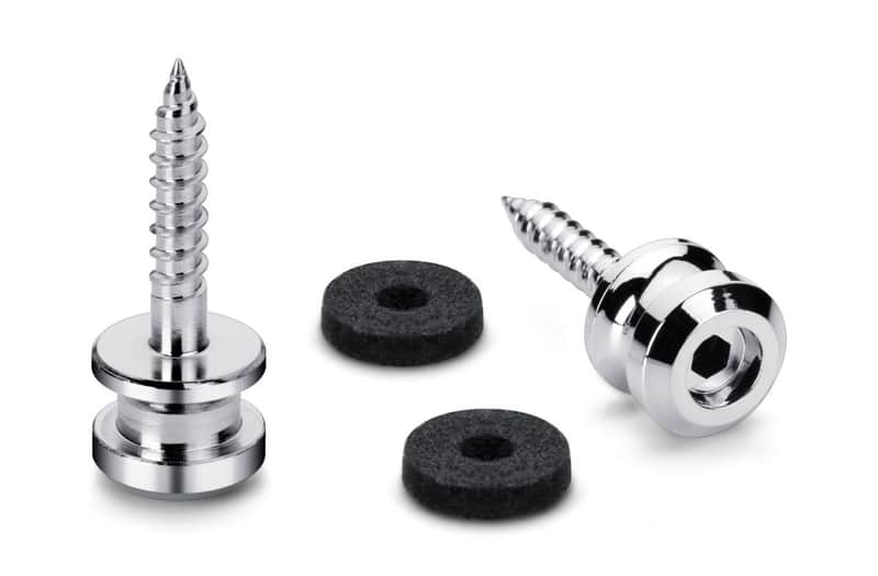 Schaller S-Locks Strap Lock Buttons - Chrome image 1