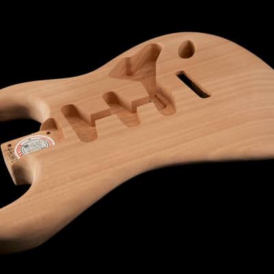 Tone Ninja Strat Body, Mahogany, Two Piece SSS Unfinished image 3