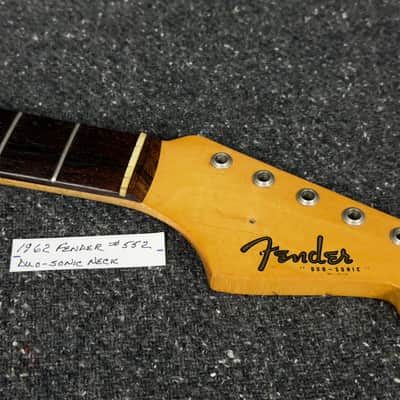 1962 Fender Duo-Sonic Guitar Neck Original Finish Excellent +orig.Ferrules(#552) image 3