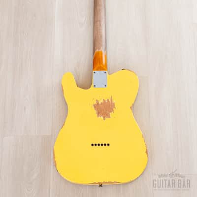 2023 Fender Custom Shop 1963 Telecaster Heavy Relic Graffiti Yellow w/ Case, CoA image 3