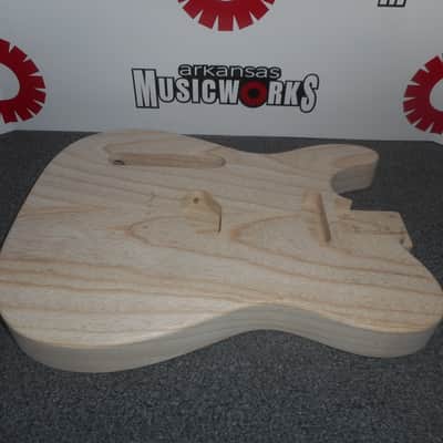 WD Fender Licensed Left-Handed Tele Body, 2-Piece Swamp Ash, Unfinished, #TEU ASH LH image 1