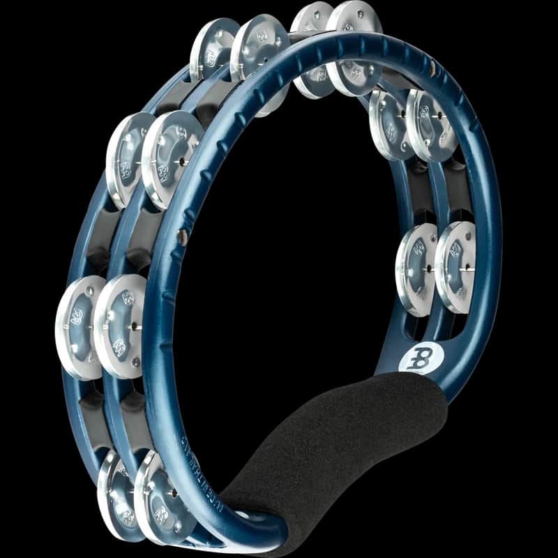 Meinl Percussion Traditional Hand Held ABS Tambourine, Dual row - Blue image 1