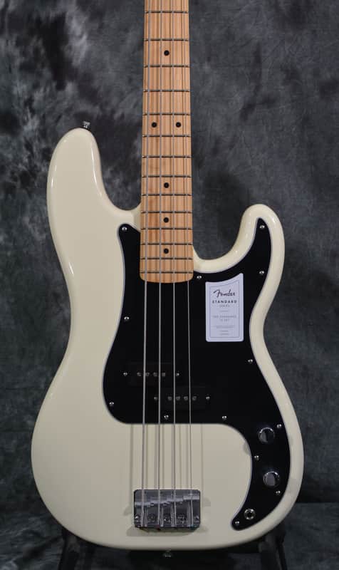 Fender Standard Precision Bass 4-String Olympic White w/ FREE Same Day Shipping image 1