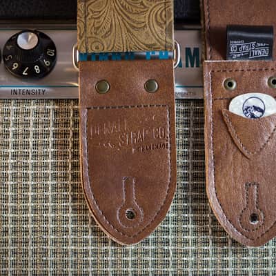 Denali Strap Co Brown Western Guitar Strap image 4