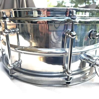 Dunnett Classic 14x6.5 Model 2N Modelling Aluminum Snare Drum 2015 - Chrome image 6