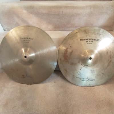 Zildjian Avedis 14 inch new beat hi hat cymbals 1077/1340 grams clean! image 1