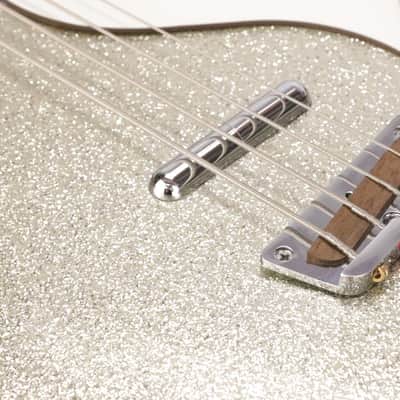 90s Danelectro '59 DC Long Scale 4-String Sparkle Bass Wendy & Lisa #37081 image 20