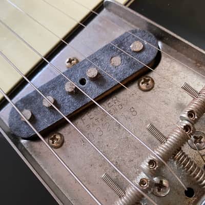 Fender Japan Rare Vintage Mid 1980's FujiGen Built Telecaster Custom 1962 Reissue MIJ Piano Black w/ Vintage Leatherette Case image 11