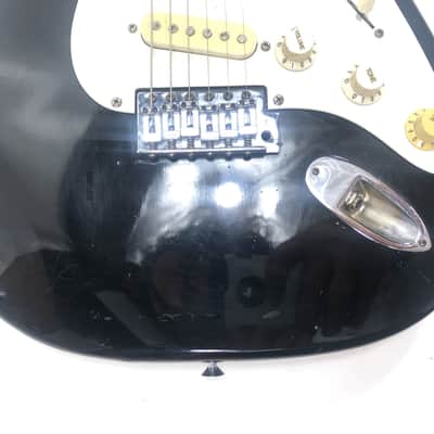 Vintage MIK Hondo H760B Black & White '80s Deluxe Series 760 image 10