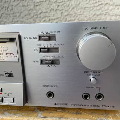 Vintage Sony TC-K55II Stereo Cassette Deck For Parts Or Repairs image 4