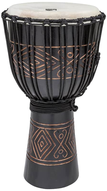 Toca 12" Street Series Carved Djembe, Black Onyx image 1