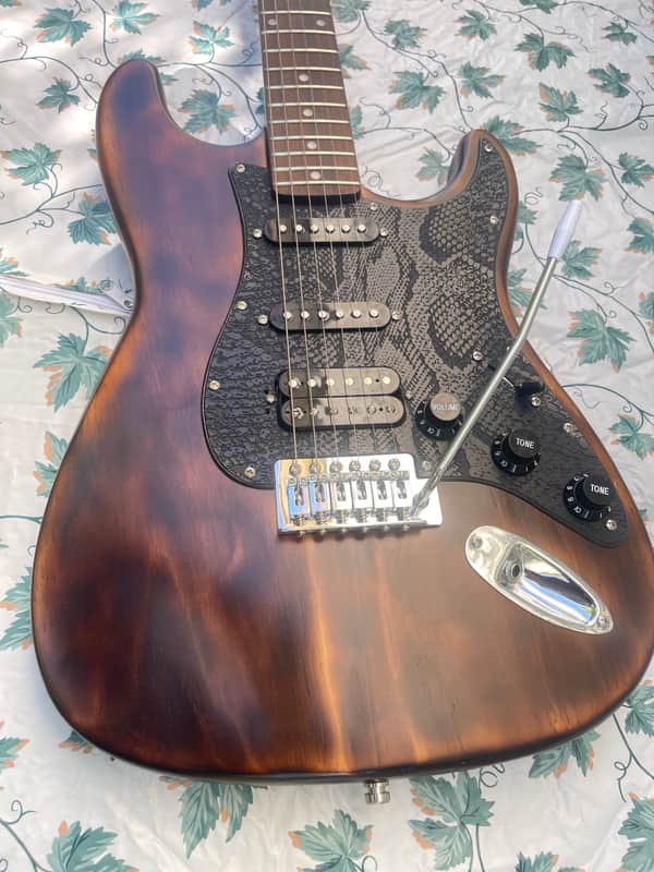 Custom Strat Style Partscaster - Shou Sugi Ban - SSH image 1