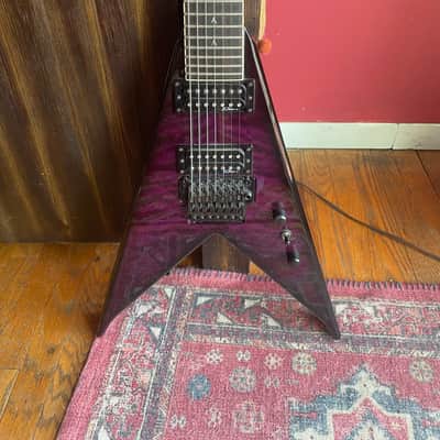 BC Rich Jr V 7 string 2011 Purple maple burst image 1